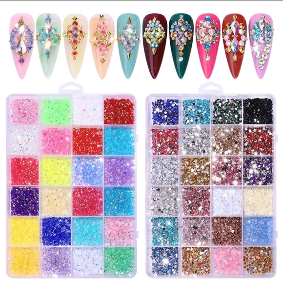 Colorful Nail Art Rhinestones Set - Picture 2 of 2